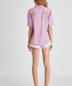 French Connection Yulia Crop Camp Shirt Sale