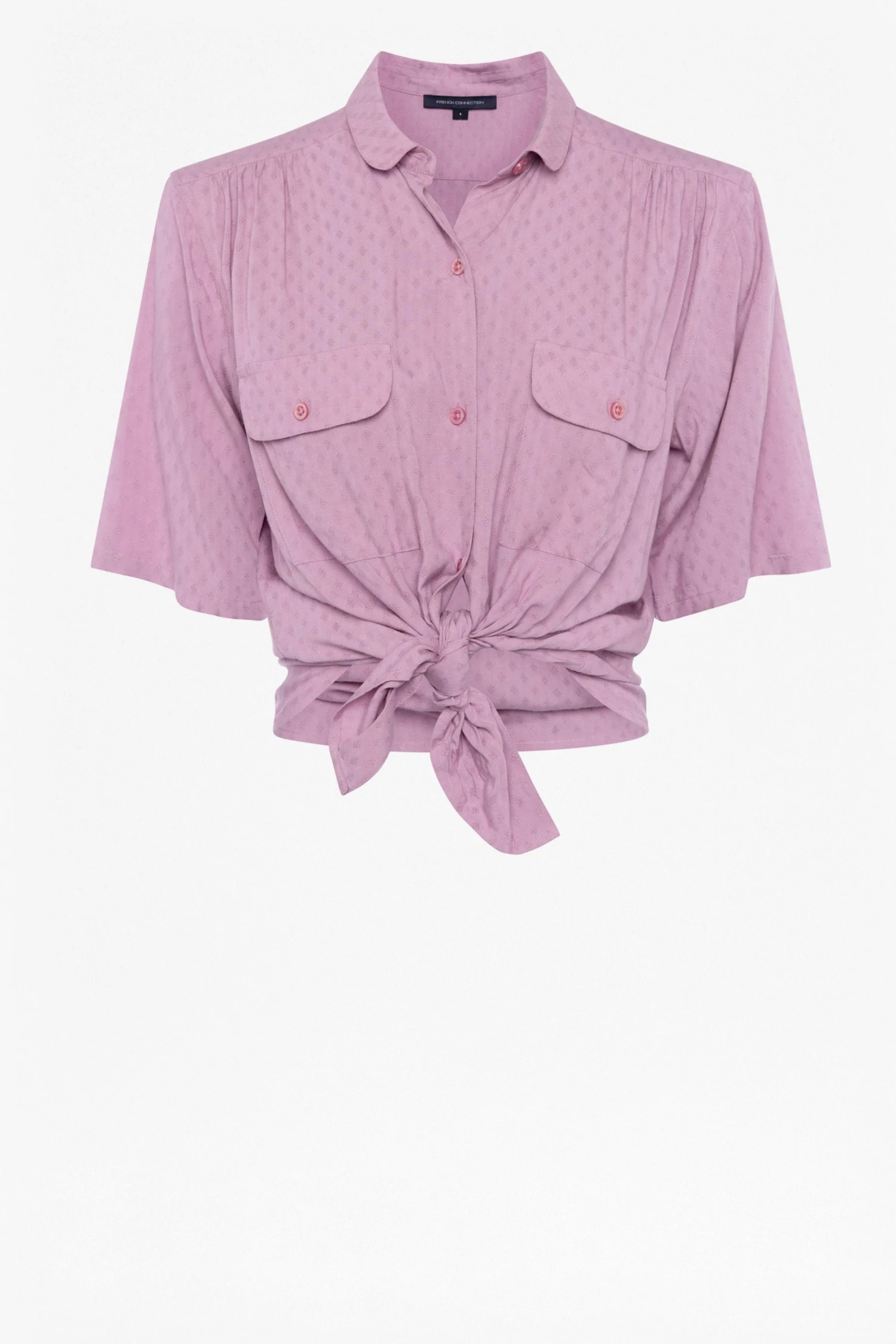 French Connection Yulia Crop Camp Shirt Sale 5 French Connection Yulia Crop Camp Shirt Sale