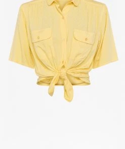 French Connection Yulia Crop Camp Shirt 9 French Connection Yulia Crop Camp Shirt