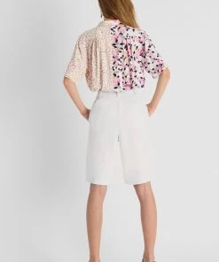 French Connection Yulia Printed Cropped Shirt