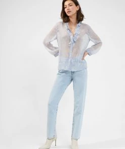French Connection Bonita Ruffle-Front Shirt Sale