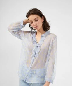 French Connection Bonita Ruffle-Front Shirt Sale