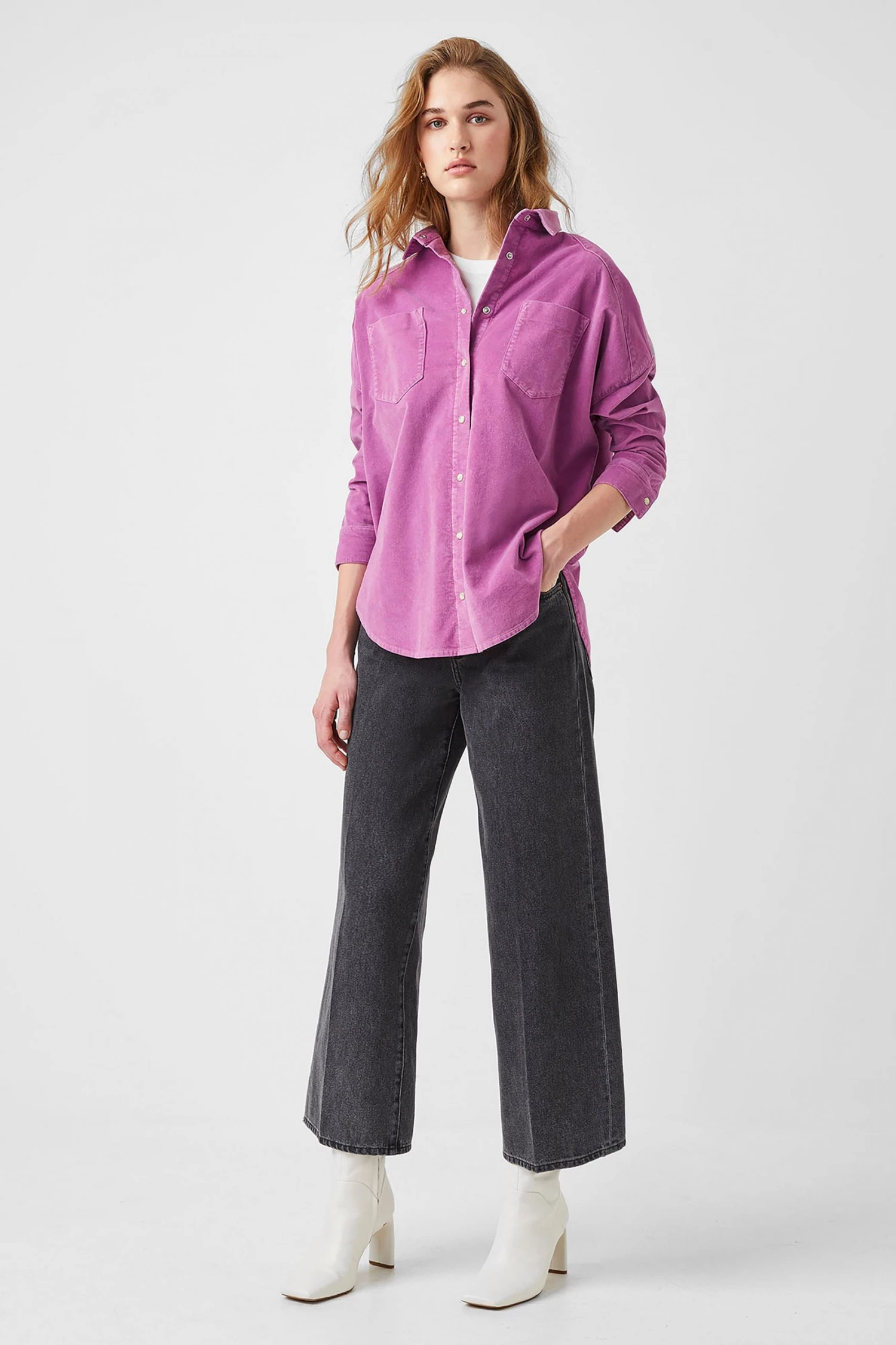 French Connection Sale Paula Micro Cord Rhodes Shacket 4 French Connection Sale Paula Micro Cord Rhodes Shacket