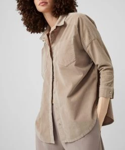 French Connection Paula Micro Cord Rhodes Shacket Sale