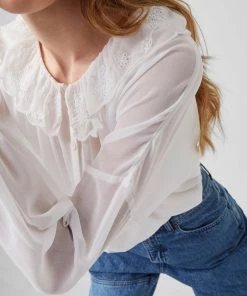 French Connection Ewn Embroidery Recycled Ruffle Blouse 11 French Connection Ewn Embroidery Recycled Ruffle Blouse