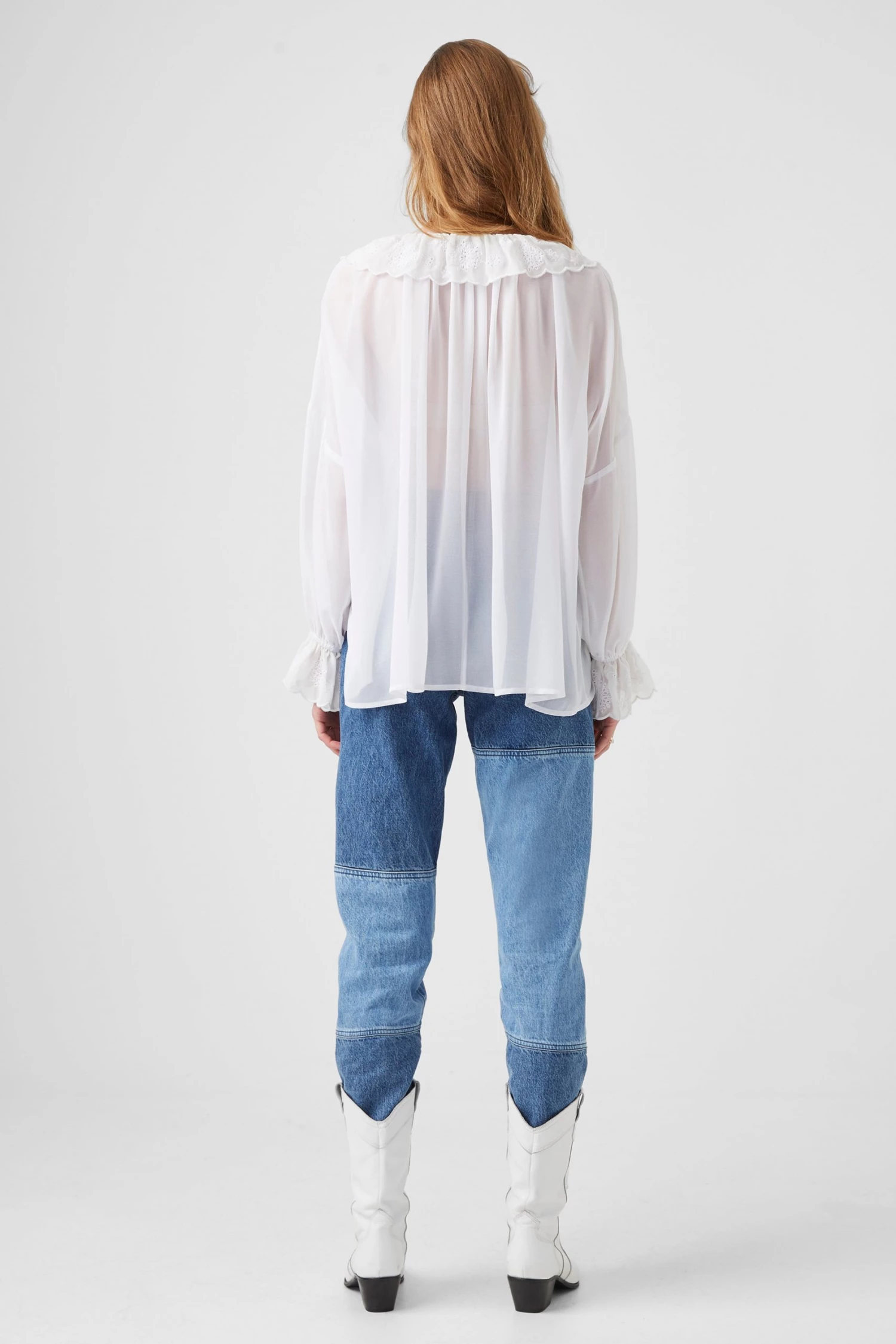 French Connection Ewn Embroidery Recycled Ruffle Blouse 7 French Connection Ewn Embroidery Recycled Ruffle Blouse