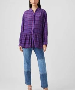 French Connection Sale Gwen Fine Crinkle Rayon Shirt