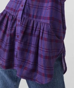 French Connection Sale Gwen Fine Crinkle Rayon Shirt