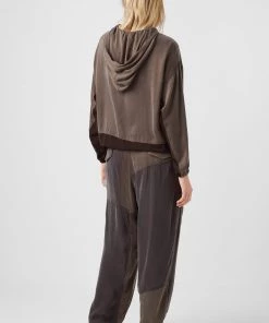 French Connection Altra Satin Mix Hoodie 8 French Connection Altra Satin Mix Hoodie