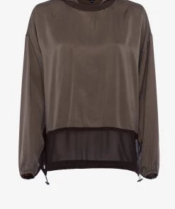 French Connection Altra Satin Mix Hoodie 9 French Connection Altra Satin Mix Hoodie