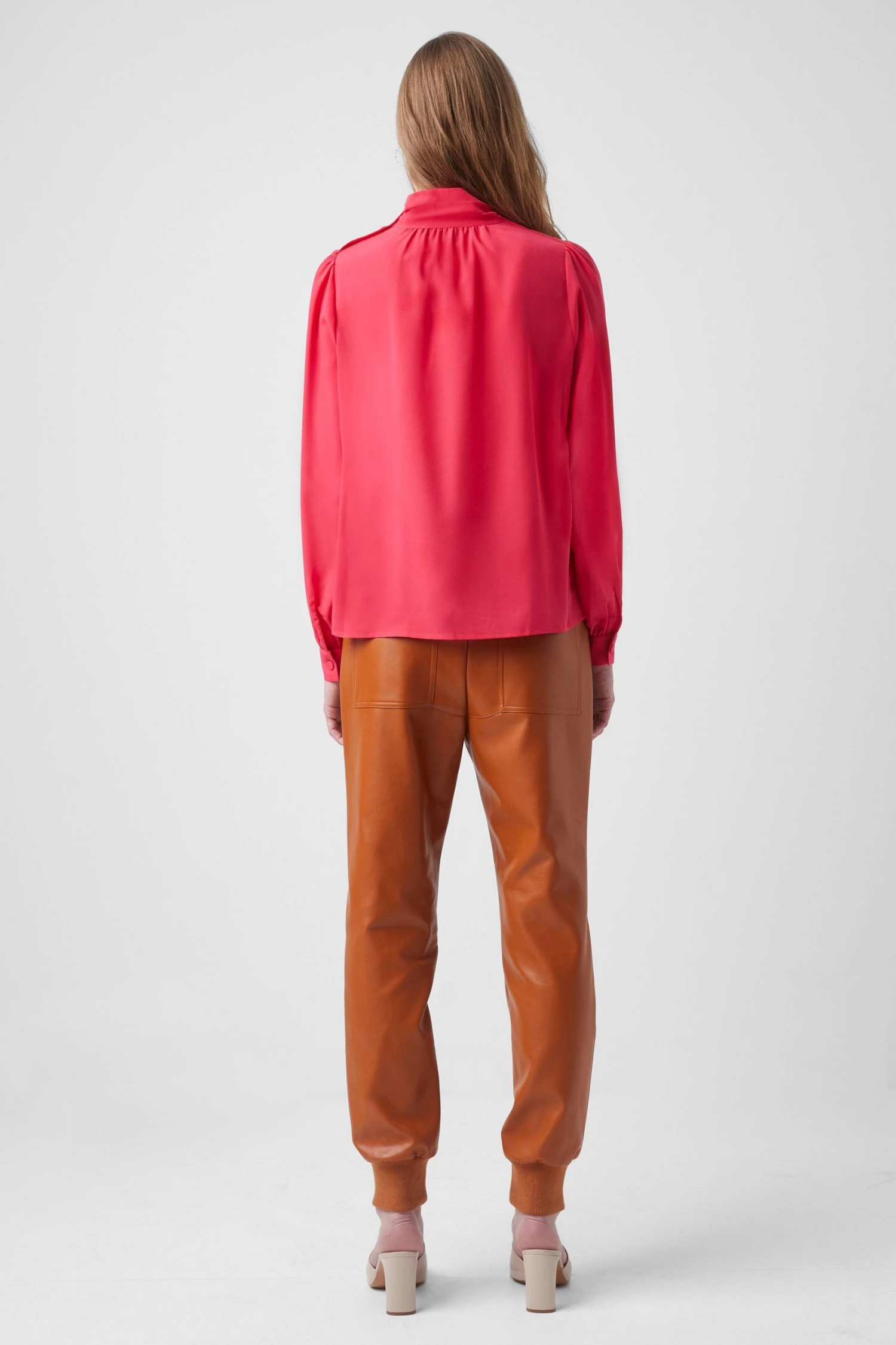 French Connection Arina Solid Button-Neck Top Sale 7 French Connection Arina Solid Button-Neck Top Sale