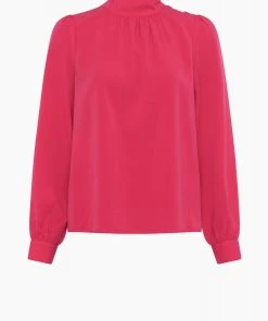 French Connection Arina Solid Button-Neck Top Sale 13 French Connection Arina Solid Button-Neck Top Sale