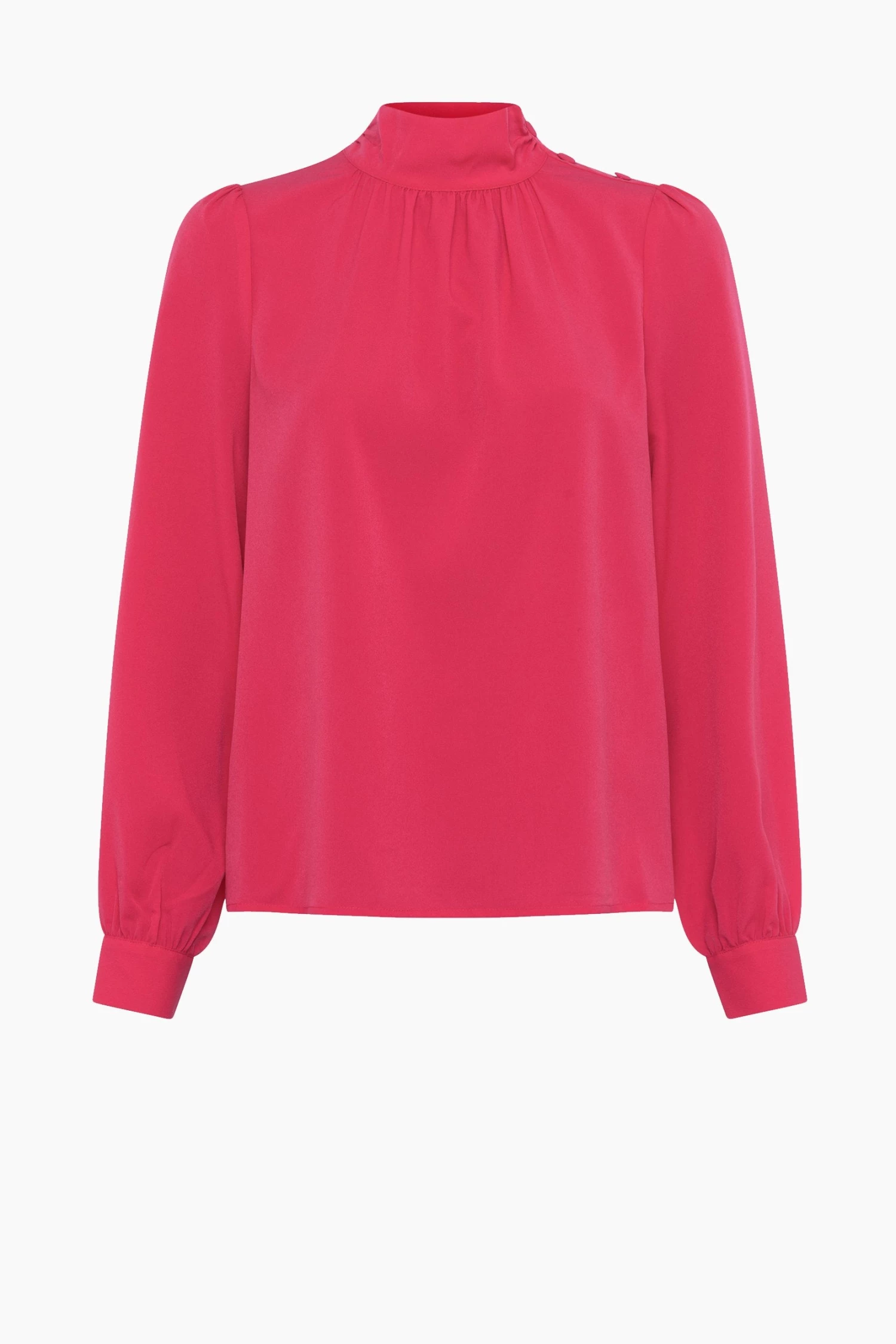 French Connection Arina Solid Button-Neck Top Sale 8 French Connection Arina Solid Button-Neck Top Sale