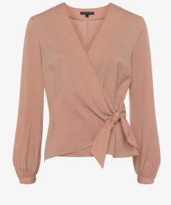 French Connection Sale Crepe Light Wrap-Over Top