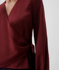 French Connection Crepe Light Wrap Over Top Sale 10 French Connection Crepe Light Wrap Over Top Sale