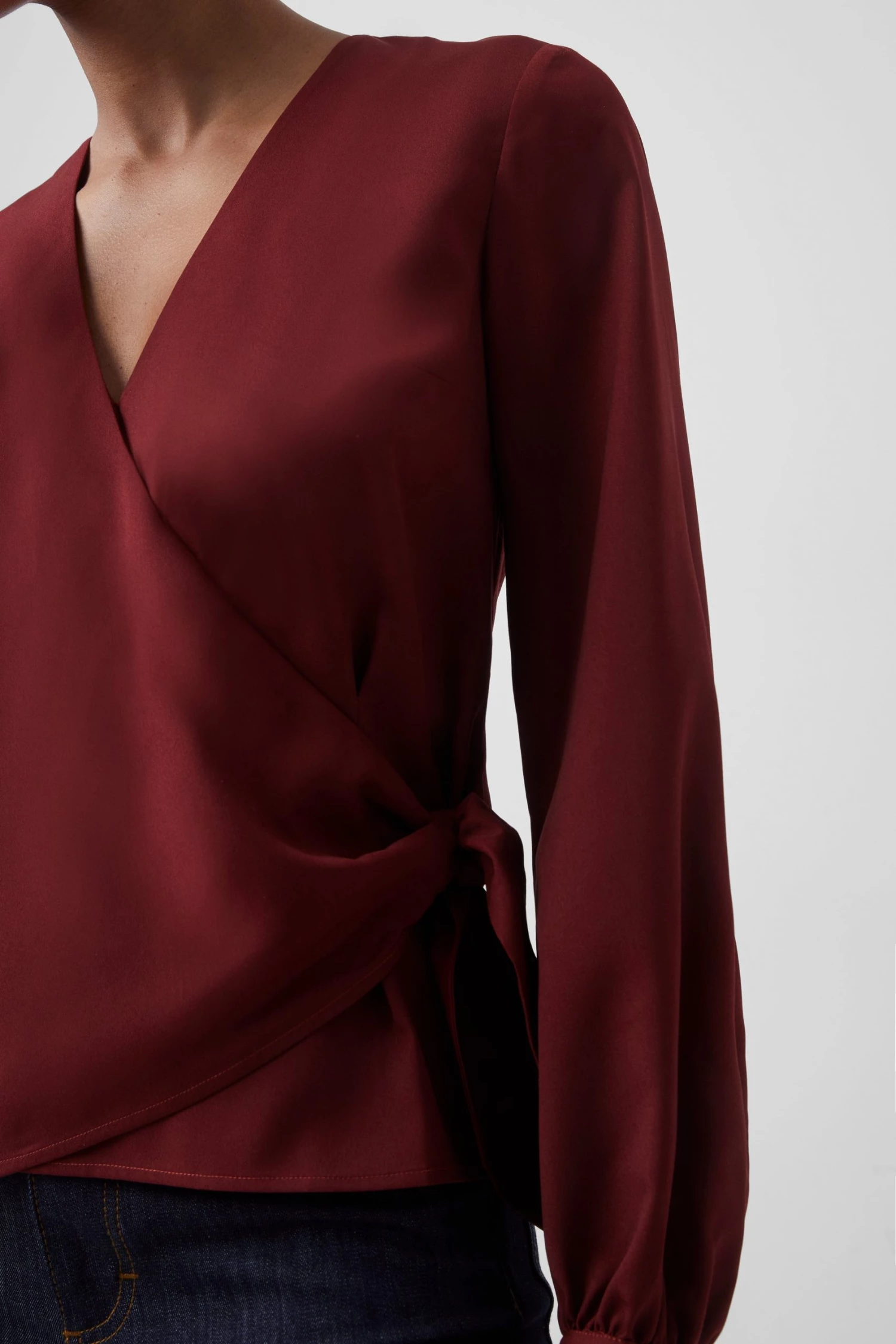 French Connection Crepe Light Wrap Over Top Sale 6 French Connection Crepe Light Wrap Over Top Sale