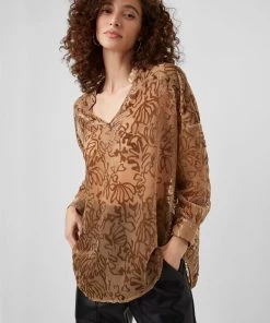 French Connection Sale Gemna Devoré Pop Over Top