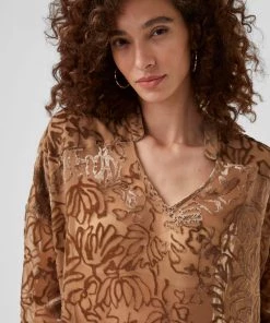 French Connection Sale Gemna Devoré Pop Over Top