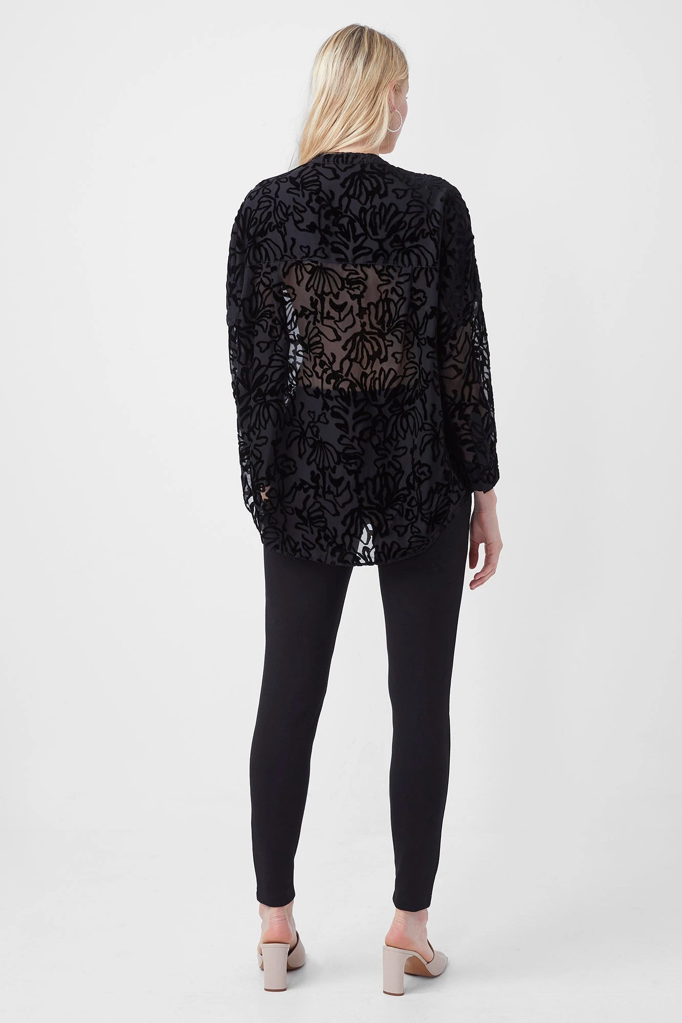 French Connection Sale Gemna Devoré Pop Over Top 7 French Connection Sale Gemna Devoré Pop Over Top