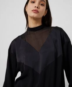 French Connection Erla Mix Chevron Top Sale