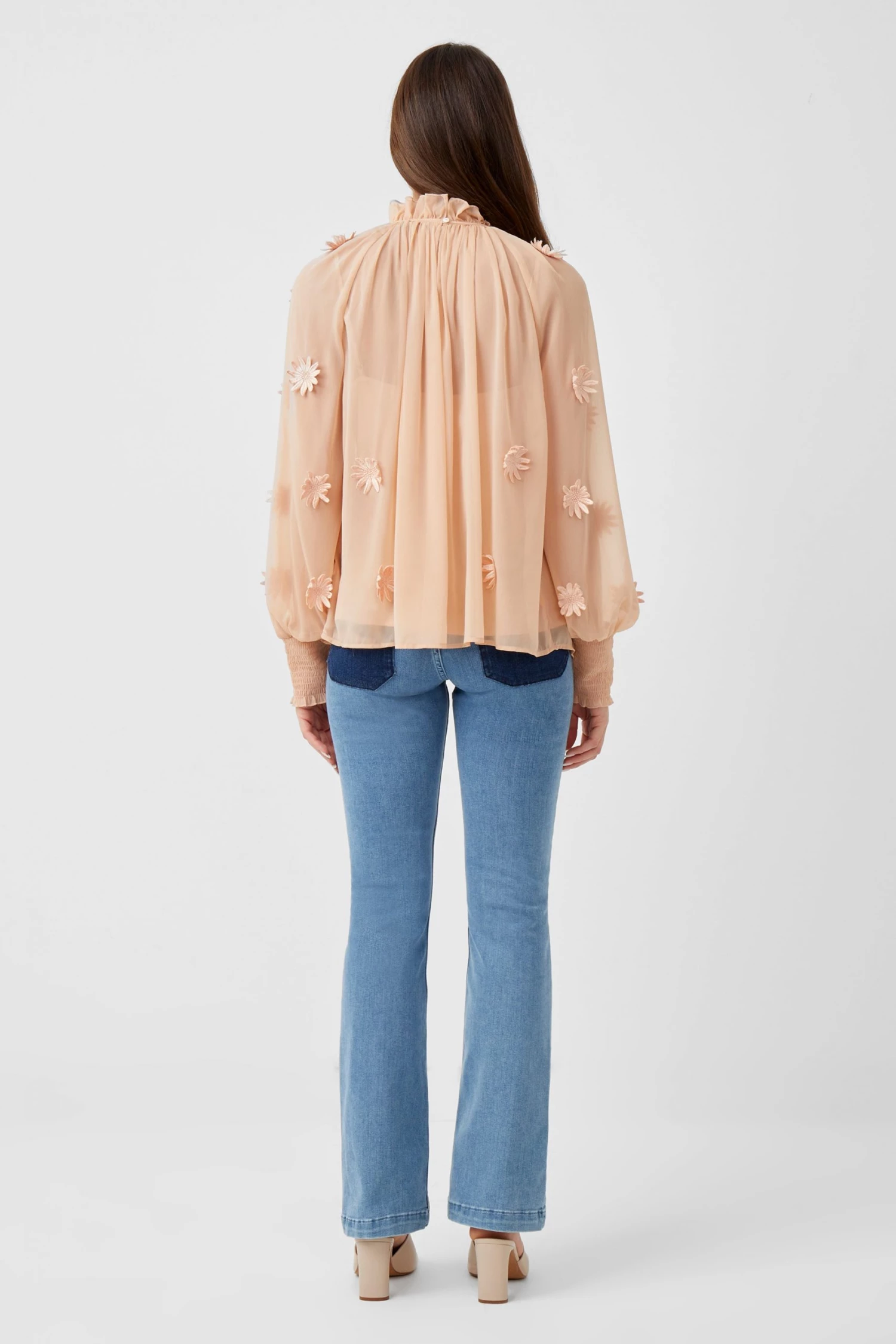 French Connection Aziza Lace Long-Sleeved Top Sale 7 French Connection Aziza Lace Long-Sleeved Top Sale