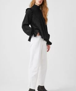 French Connection Sale Boza Crinkle Smocked Top