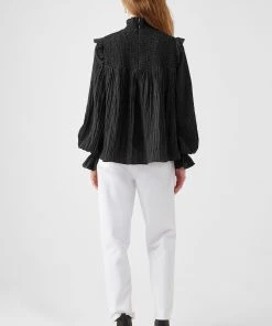 French Connection Sale Boza Crinkle Smocked Top
