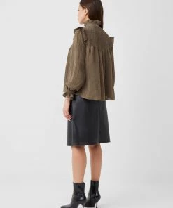 French Connection Sale Boza Crinkle Smocked Top