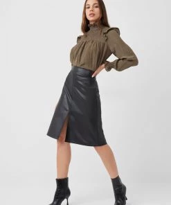 French Connection Sale Boza Crinkle Smocked Top