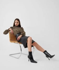 French Connection Sale Boza Crinkle Smocked Top