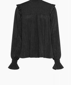 French Connection Sale Boza Crinkle Smocked Top