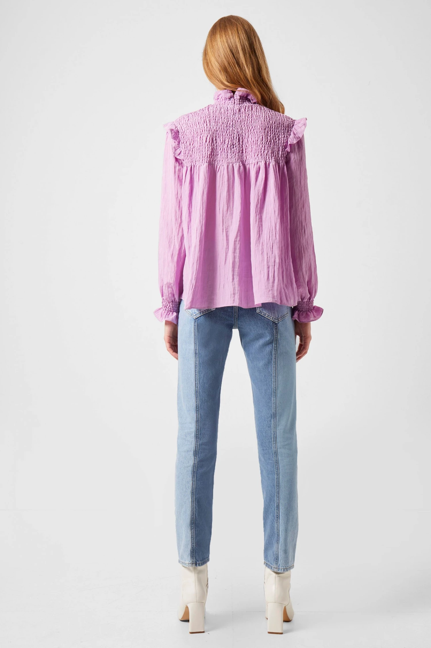 French Connection Boza Crinkle Smocked Top 7 French Connection Boza Crinkle Smocked Top