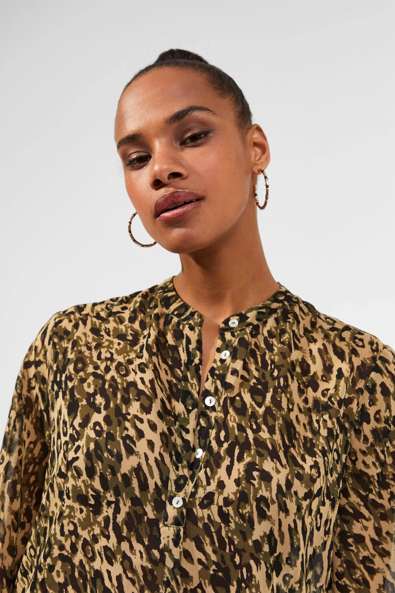 French Connection Sale Animal Print Button Down Shirt 4 French Connection Sale Animal Print Button Down Shirt