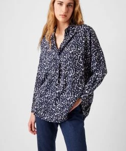 French Connection Camo Print Popover Shirt Sale