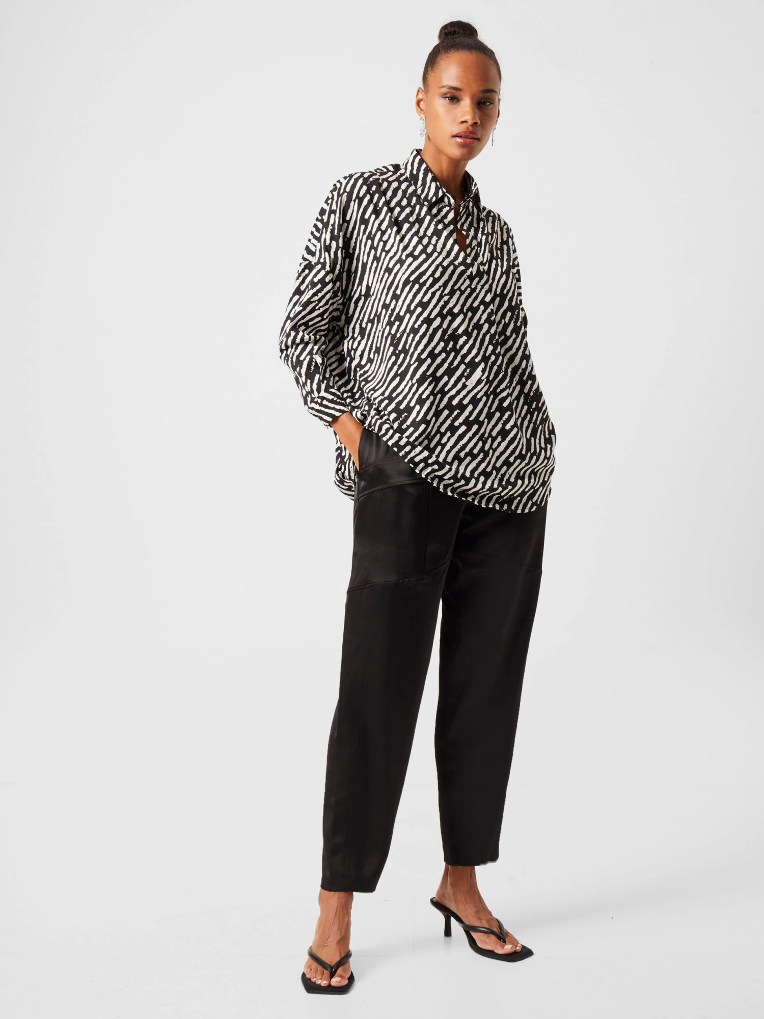 French Connection Sale Abstract Print Popover Shirt 4 French Connection Sale Abstract Print Popover Shirt