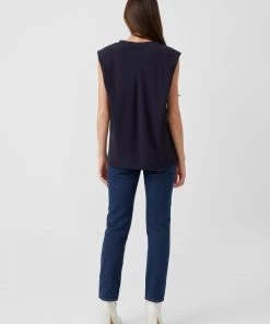 French Connection Shoulder Pad Crepe Tank Top View All