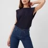 French Connection Shoulder Pad Crepe Tank Top View All