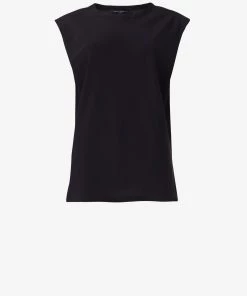 French Connection Shoulder Pad Crepe Tank Top View All