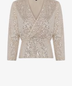 French Connection Eshka Sequin Wrap Top 15 French Connection Eshka Sequin Wrap Top