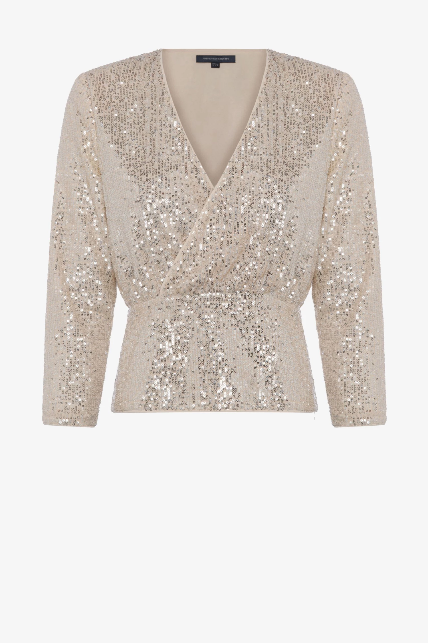 French Connection Eshka Sequin Wrap Top 9 French Connection Eshka Sequin Wrap Top