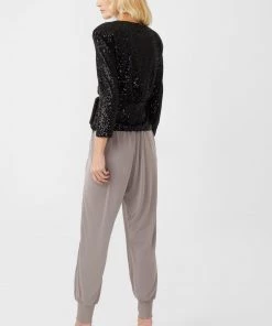 French Connection Eshka Sequin Wrap Top Sale