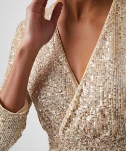 French Connection Eshka Sequin Wrap Top 13 French Connection Eshka Sequin Wrap Top
