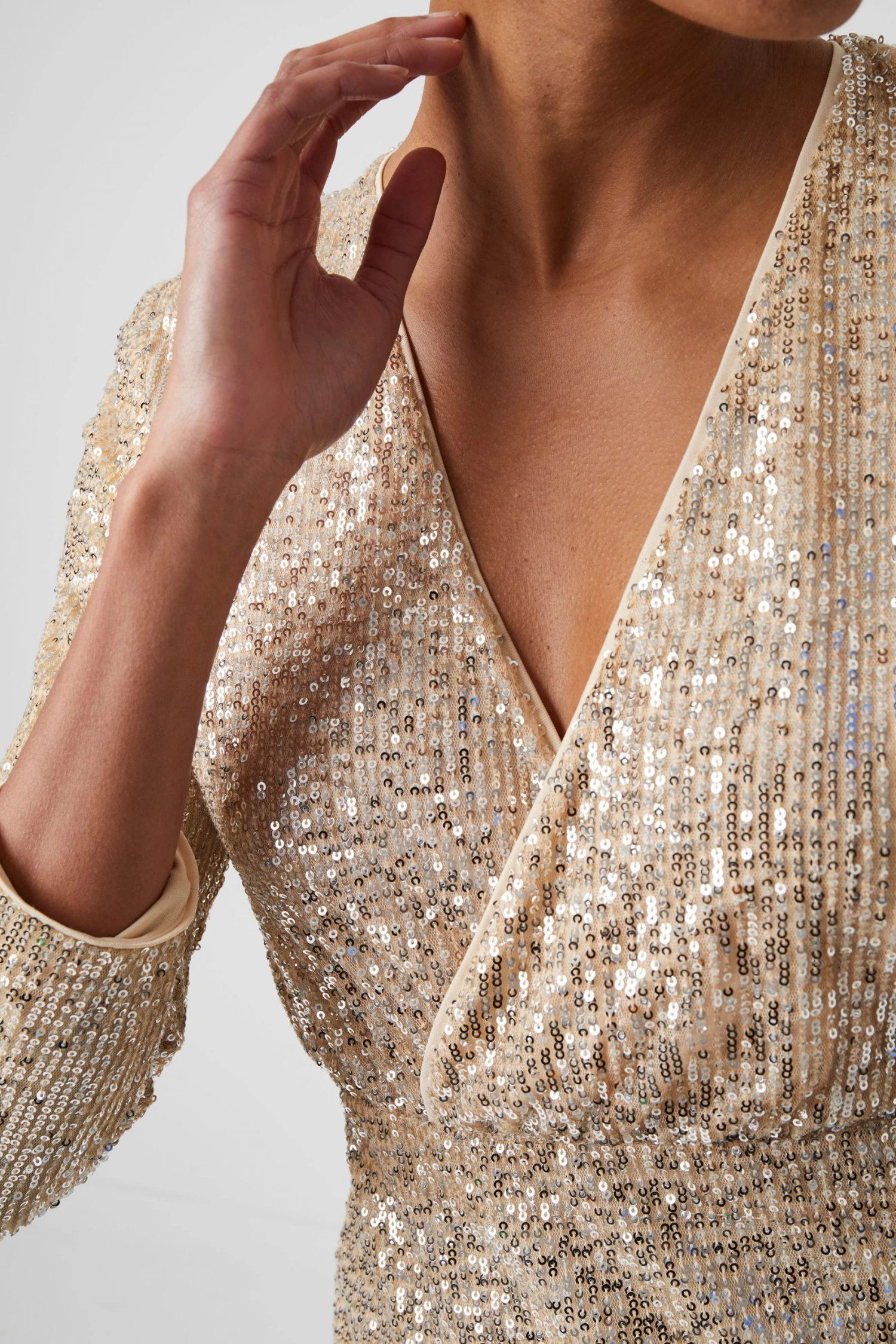 French Connection Eshka Sequin Wrap Top 7 French Connection Eshka Sequin Wrap Top