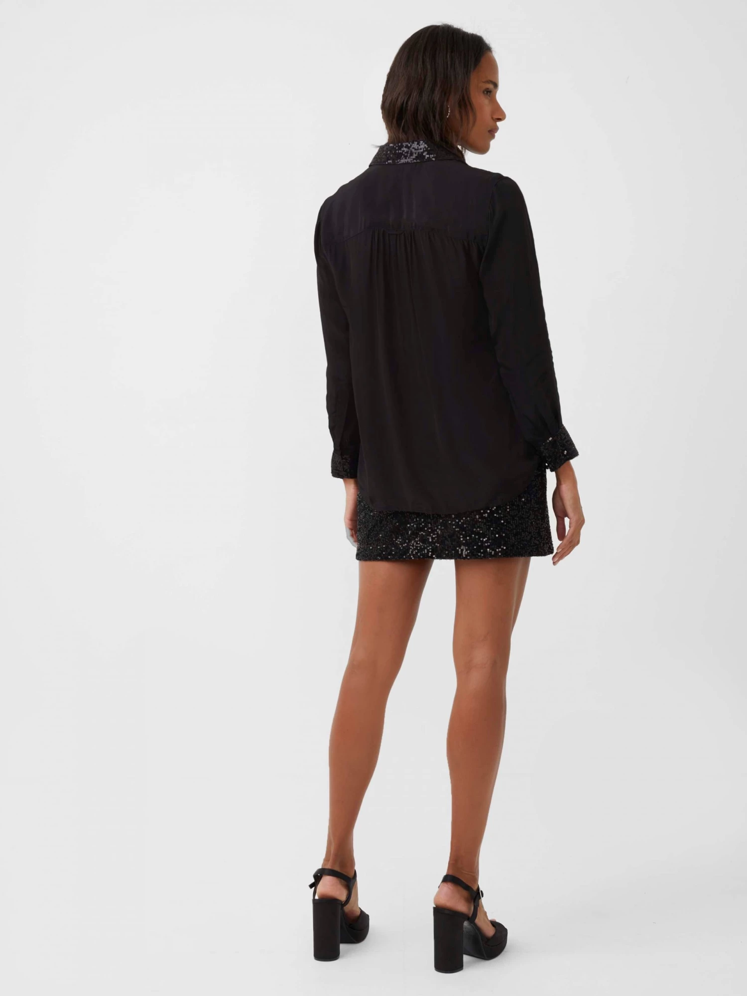 French Connection Eshka Sequin-Detail Shirt Sale 5 French Connection Eshka Sequin-Detail Shirt Sale