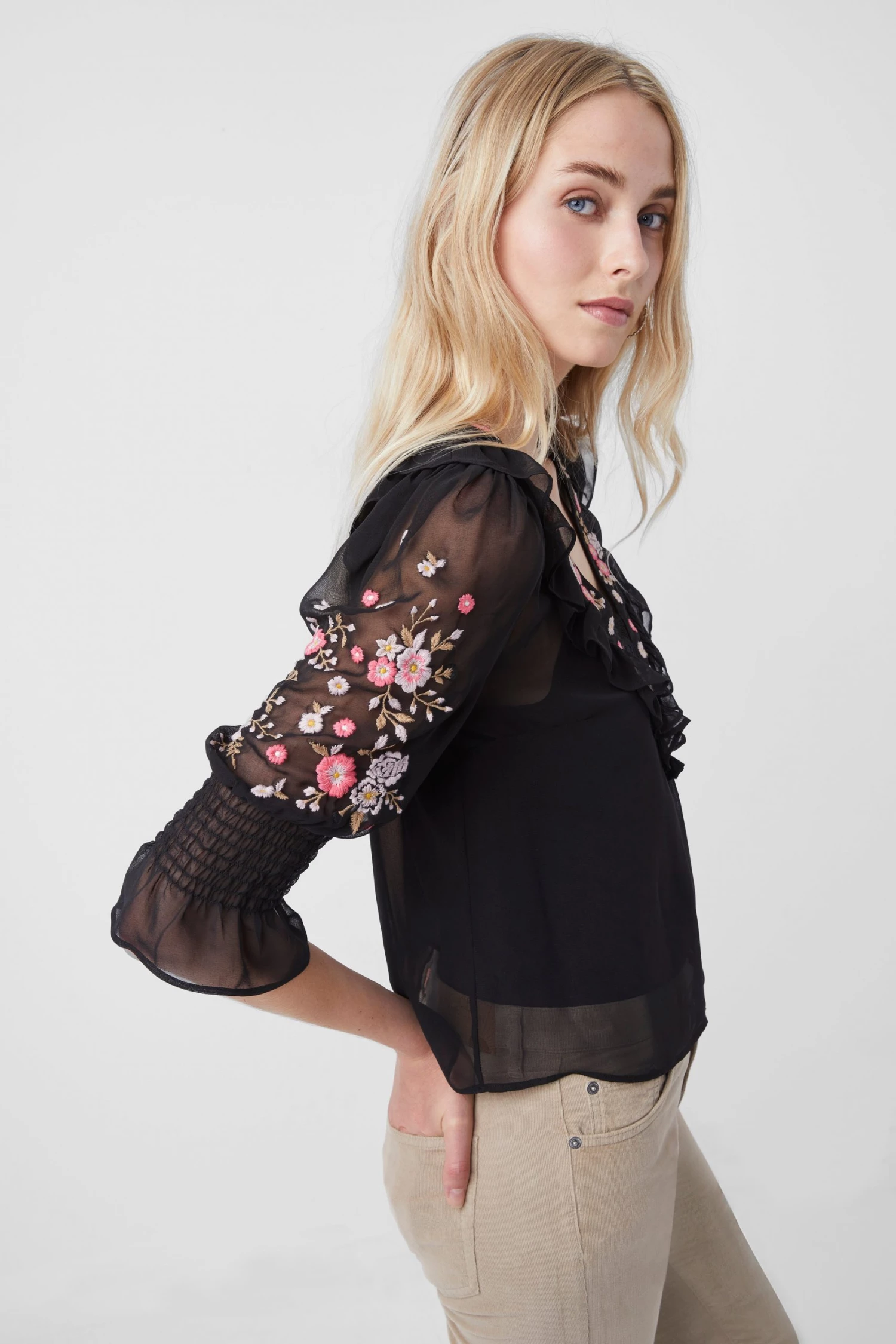 French Connection Sale Eve Embroidered Top 4 French Connection Sale Eve Embroidered Top