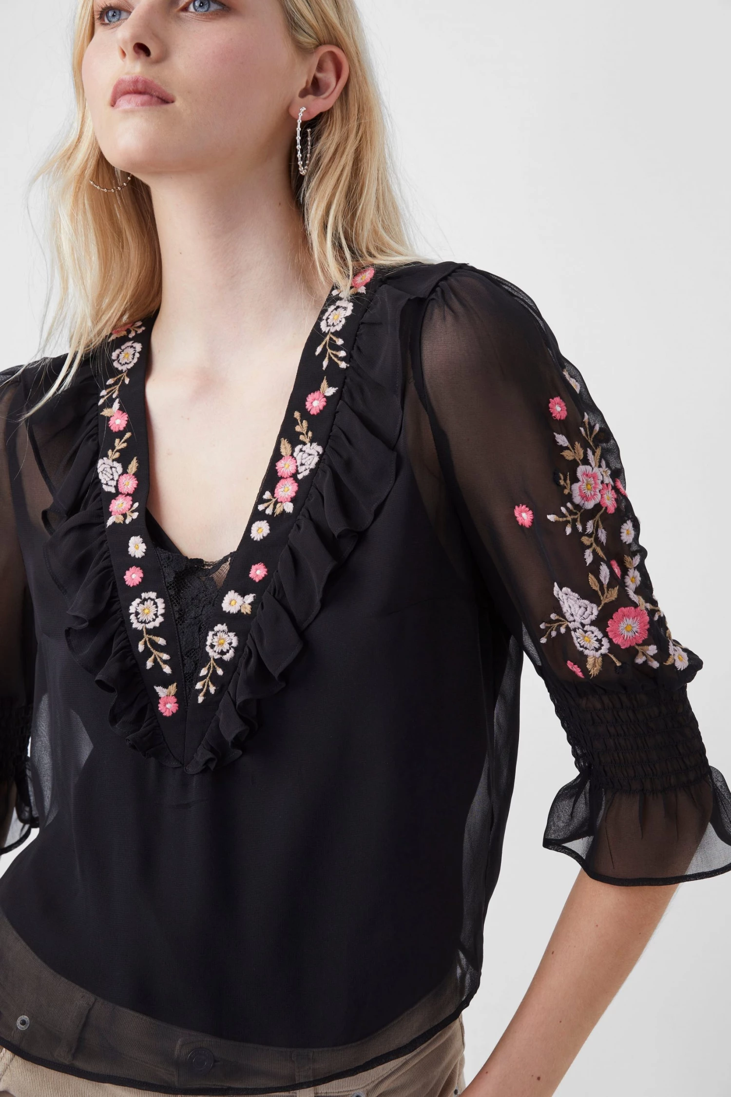 French Connection Sale Eve Embroidered Top 6 French Connection Sale Eve Embroidered Top