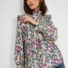 French Connection Alianna Drape Smock Top