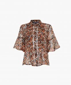 French Connection Sale Alita Pintuck Printed Top 13 French Connection Sale Alita Pintuck Printed Top