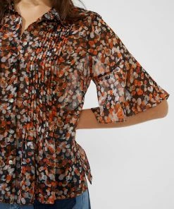 French Connection Sale Alita Pintuck Printed Top 11 French Connection Sale Alita Pintuck Printed Top