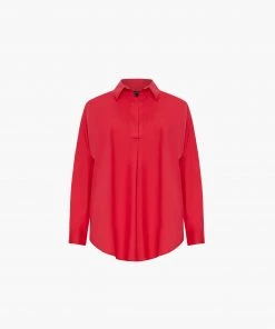 French Connection Rhodes Poplin Top Sale